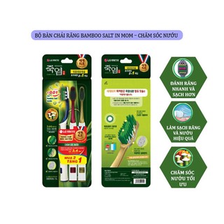 Lô 2+1 Bàn Chải Đánh Răng Bamboo Salt In Mom Chăm Sóc Nướu