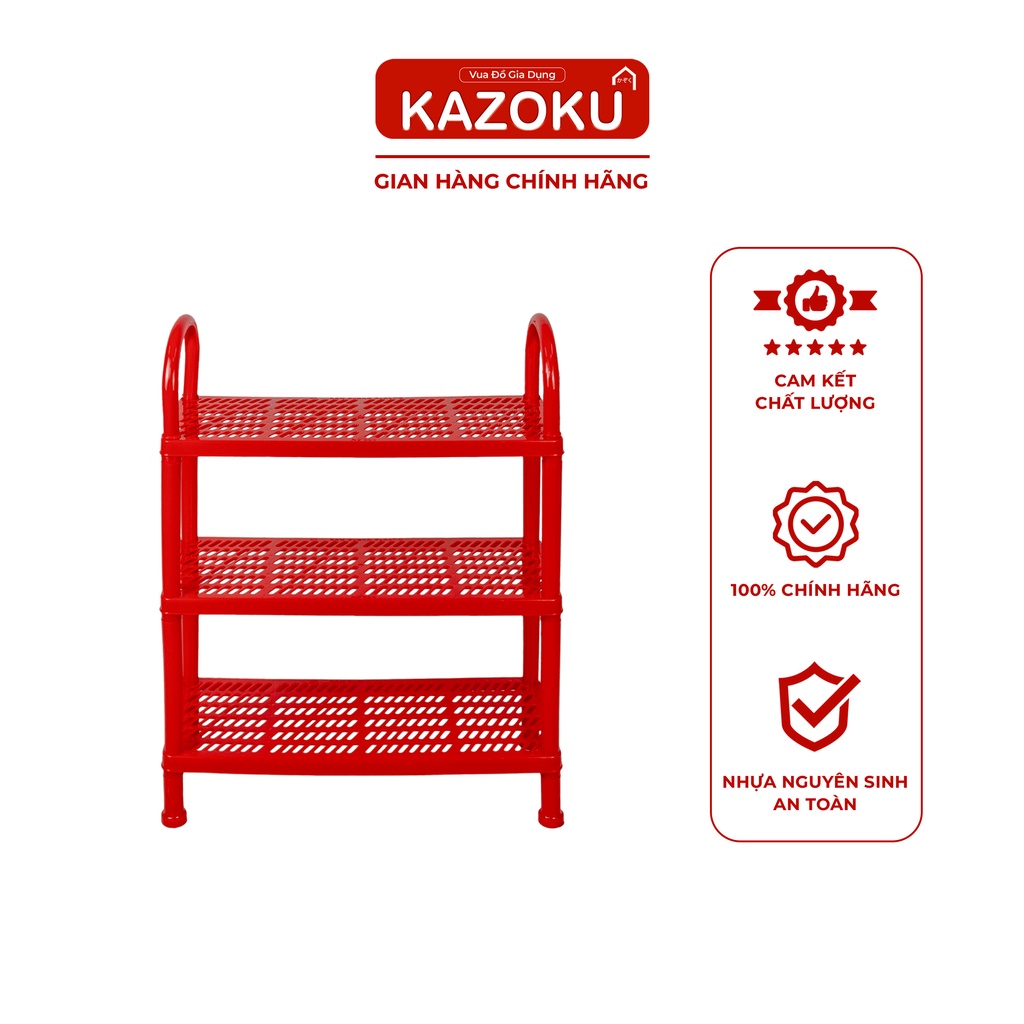 Kệ Để Giày Dép Nhựa Nam Dương - 47cm x 19cm - 2 Tầng/ 3 Tầng/ 4 Tầng - Dương/ Ngọc/ Đỏ - [KDL]