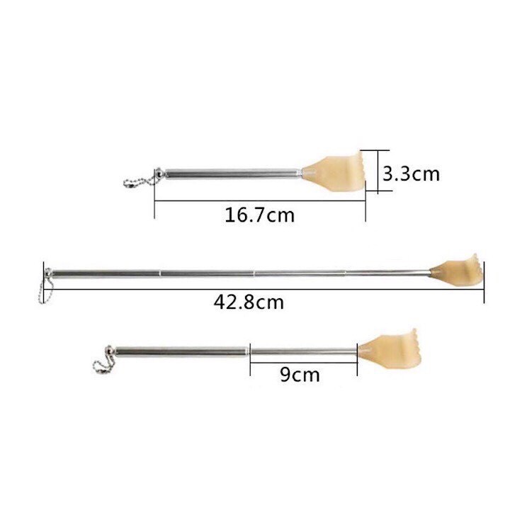 Cây gãy lưng inox kéo rút gọn dài gãi lưng tiện dụng