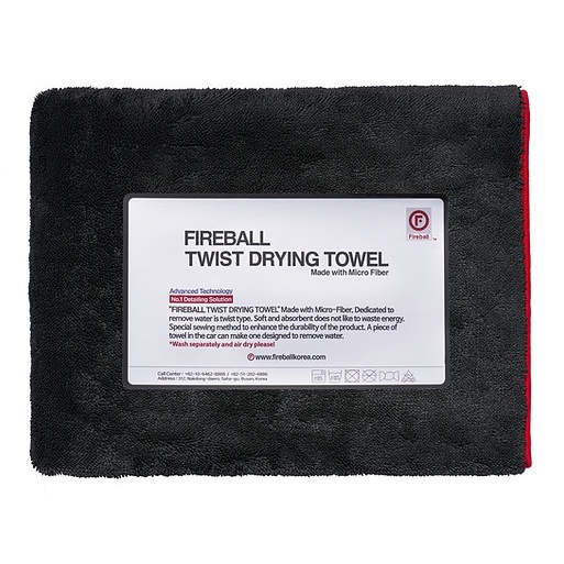 KHĂN LAU CAO CẤP LÀM KHÔ XE FIREBALL TWIST DRYING TOWEL, HÀNG CHÍNH HÃNG, XUẤT XỨ HÀN QUỐC