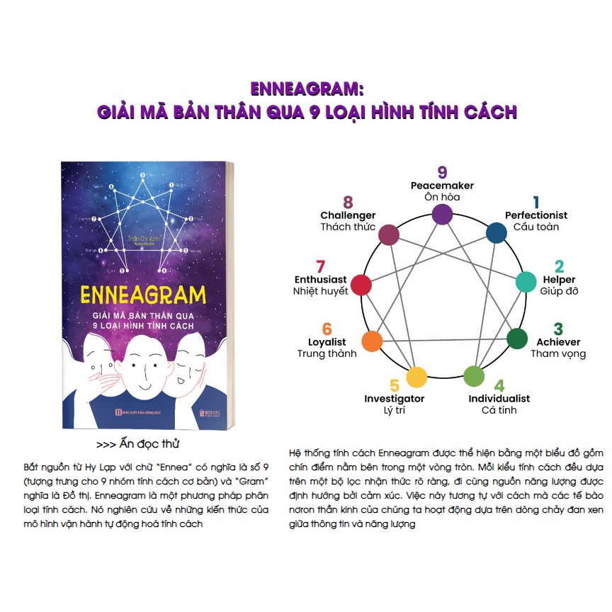 Sách Giải mã bản thân qua 9 loại hình tính cách