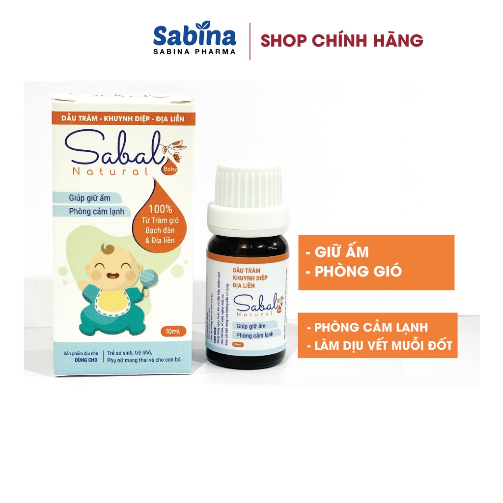 Ảnh 3 lọ Sabal. Tinh dầu giúp giữ ấm phòng cảm lạnh cho bé 2
