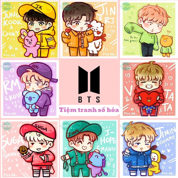 Tô Màu Bts Giá Tốt Tháng 8, 2023 | Mua Ngay | Shopee Việt Nam