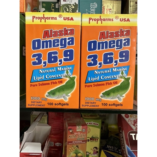Viên uống dầu cá ALASKA OMEGA 3 6 9 USA ( CHÍNH HÃNG USA ) bổ não