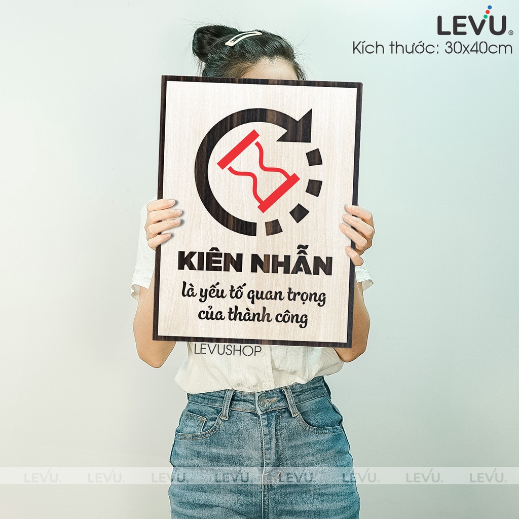 Tranh Treo Tường Gỗ LEVU053 trang trí phòng khách