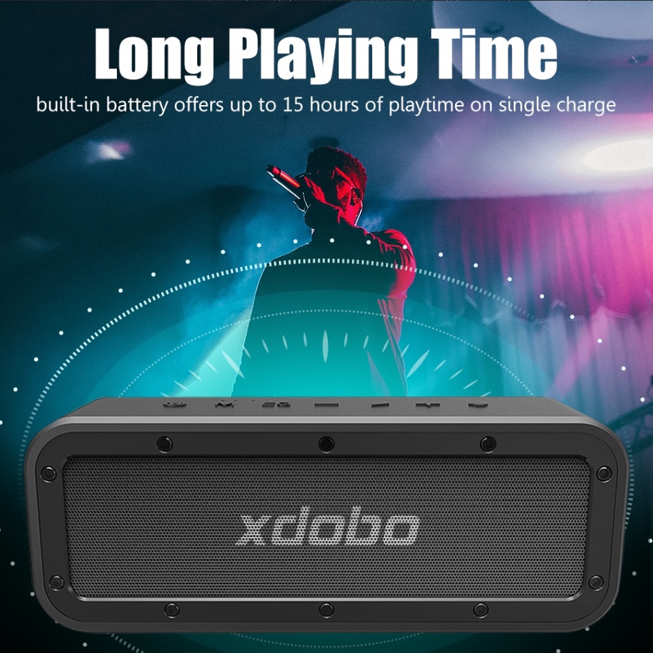 Loa Bluetooth 5.0 Xdobo Wake 1983 Công suất 50W, Chống nước IPX7, Âm Thanh Siêu Trầm Siêu Hay, Hỗ Trợ DSP, TWS, Thẻ TF | BigBuy360 - bigbuy360.vn