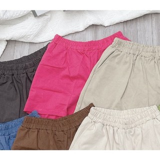 Quần đùi short nữ mix với áo phông 3158 chất liệu cotton khô thoáng mát KONOVA
