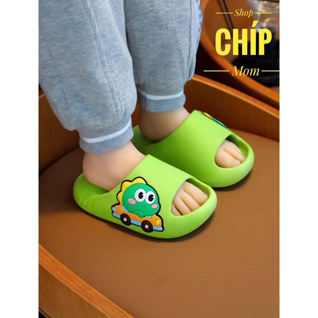 sandal bé gái dép lê cho bé trai chống nước chống trượt êm chân QCCC oto thỏ ngộ nghĩnh có ảnh thật DL338