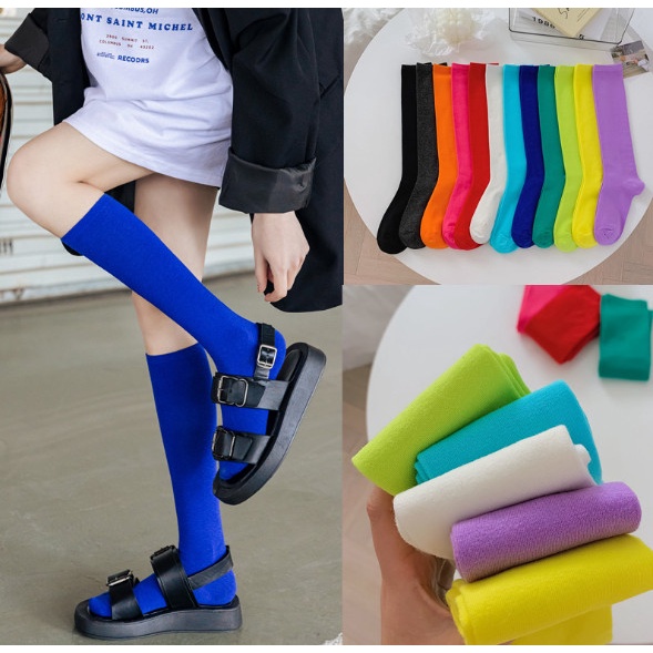 Vớ Tất siêu cao cổ đủ màu phong cách dễ thương và xinh xắn