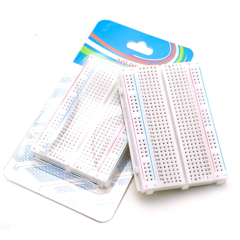 Breadboard MB102 400 Lỗ 8.5x5.5x1cm (Board test, Bread board, cắm linh