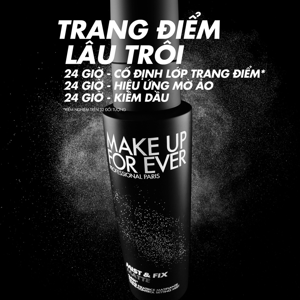 Ảnh Xịt Khóa Cố Định Lớp Trang Điểm Kiềm Dầu MIST & FIX MATTE 100ml - MAKE UP FOR EVER 2