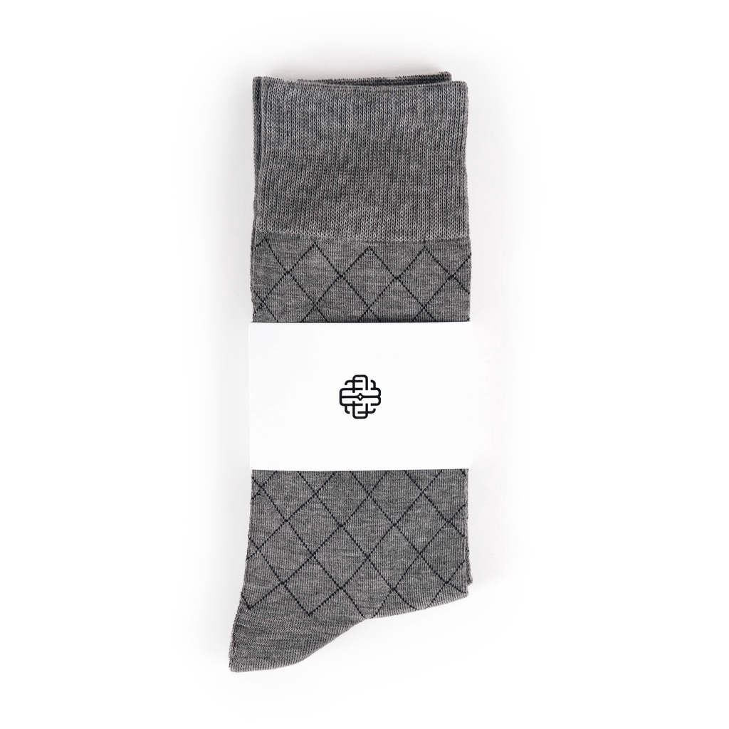 Ảnh Tất Cổ Cao Mang Giày Tây, Quả Trám 3 Màu - Cotton Co Giãn Thấm Hút Tốt - Thương Hiệu Be Classy 1