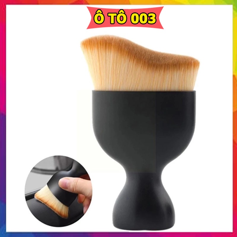Chổi quét mini đầu cong sợi lông mềm dùng vệ sinh nội thất ô tô, xe hơi ...