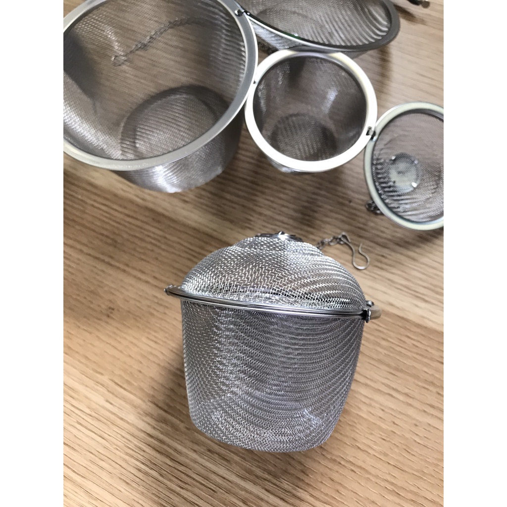 Rổ lọc trà inox túi lọc gia vị có nắp và móc treo tiện dụng | Shopee ...