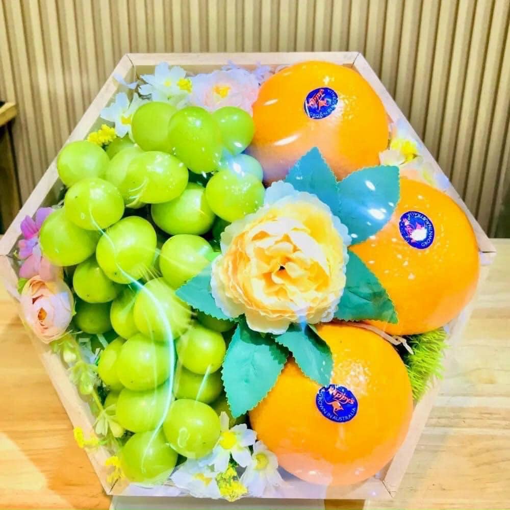 (HOẢ TỐC HCM) ( JENNY FRUIT ) Set quà trái cây biếu tặng - tặng kèm in thiệp theo yêu cầu