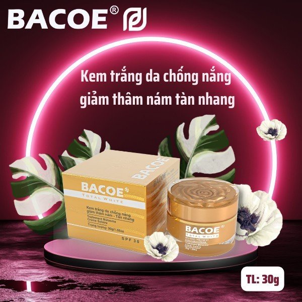 KEM BACOE KEM NÁM BACOE KEM DƯỠNG TRẮNG DA CHỐNG NẮNG GIẢM THÂM NÁM – TÀN NHANG BACOE 30g
