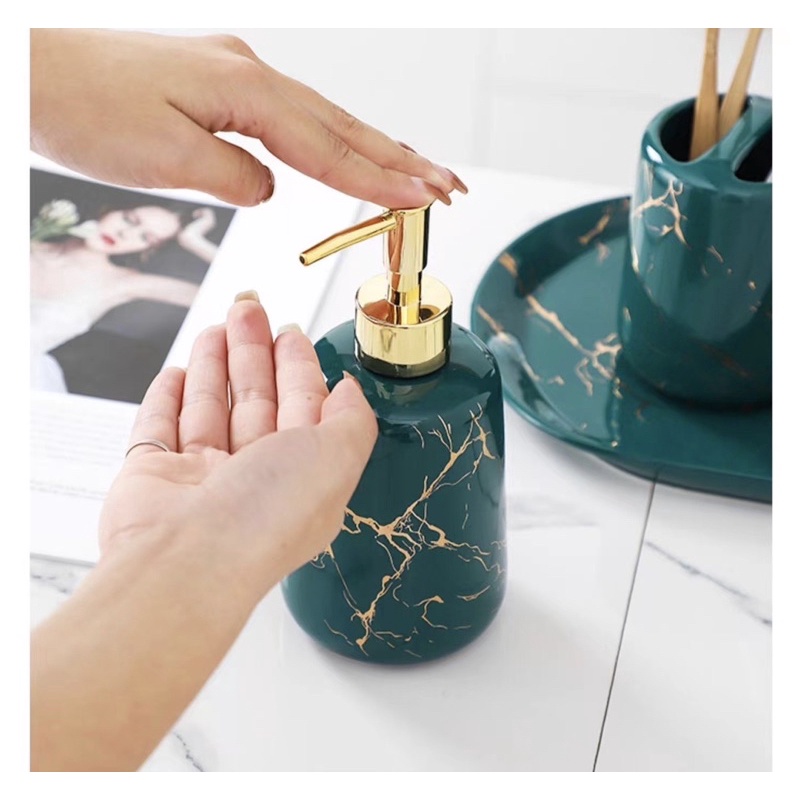 Bộ đồ dùng nhà tắm bằng gốm sứ cao cấp,sang trọng | Shopee Việt Nam