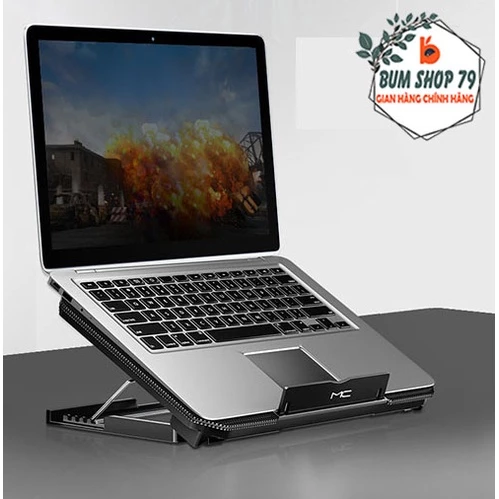 Đế tản nhiệt ERGONOMIC Q100 chất liệu cứng cáp chịu lực tốt, Quạt tản nhiệt laptop với công suất 2 quạt mạnh mẽ