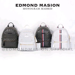 Authentic EMM backpack Edmond Masion Monogram men's and women's