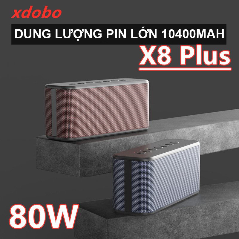 Loa Bluetooth di động Xdobo X8 Plus Công suất 80W, Chống nước IPX5, Hỗ Trợ Thẻ TF, USB, AUX Và TWS | BigBuy360 - bigbuy360.vn