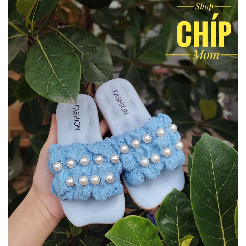 sandal bé gái dép lê cho bé bèo nhún ngọc vải êm chân da mềm chống trượt êm chân điệu đà A333 ( có ảnh thật )