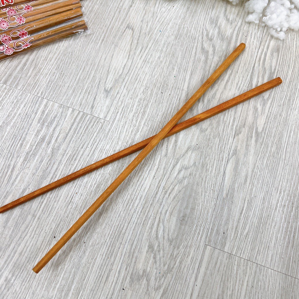 Bộ đũa gỗ dài chiên xào thức ăn chống bỏng tiện loại -( Đũa xào Phong Lan)
