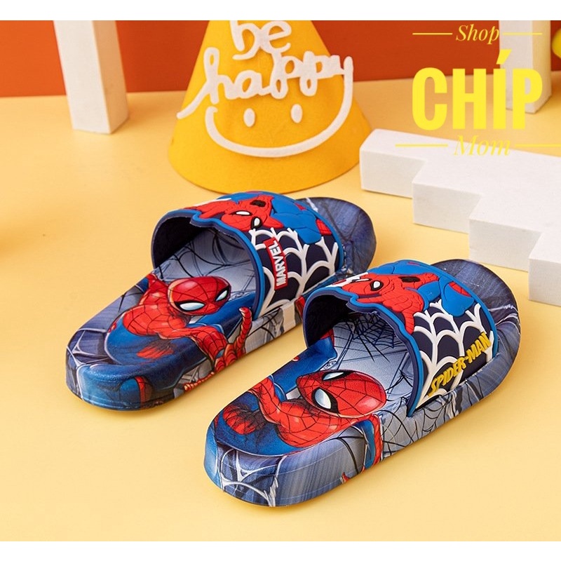 sandal bé trai dép lê cho bé gái siêu nhân người nhện siêu nhẹ đi mùa hè chống thấm nước 686 ( ảnh thật )