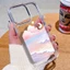 Ốp lưng iphone Trong Suốt Chống Sốc Bầu Trời Hồng lưng cứng Cho IPhone 14 12 13 11 Pro Max 6 6S 7 8 Plus X XS XR sd1065