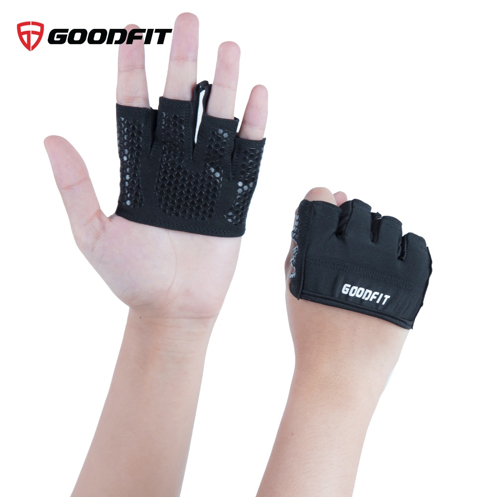 Găng tay tập gym nam nữ xỏ ngón GoodFit GF204G
