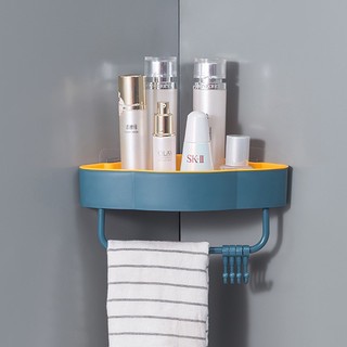 Kệ góc đám mây 2 lớp dày dặn kèm miếng dán siêu chắc,kệ để đồ nhà tắm,phòng bếp đa năng tiện lợi {H}