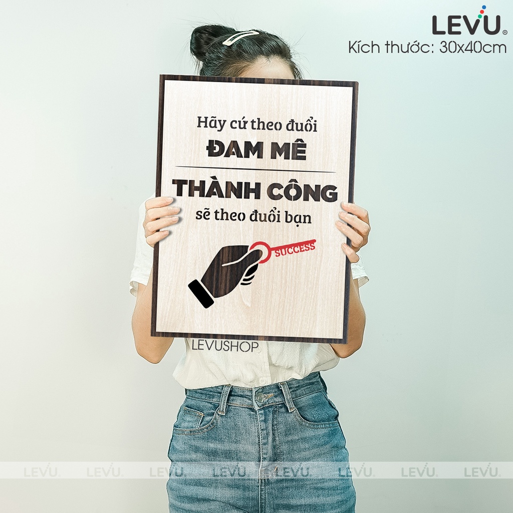 Tranh Gỗ Truyền Cảm Hứng LEVU061 truyền lửa sáng tạo trong teamwork