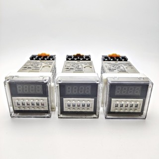 Timer Điều Khiển Nhiệt OMRON DH 48S-S/1Z/2Z Có Đế Sẵn, Rơ Le Thời Gian Omron DH 48S-S Chính Hãng