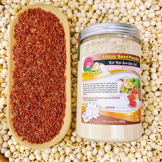 Bột Hạt Sen, Gạo Lứt nguyên chất Senfarm - Không đường