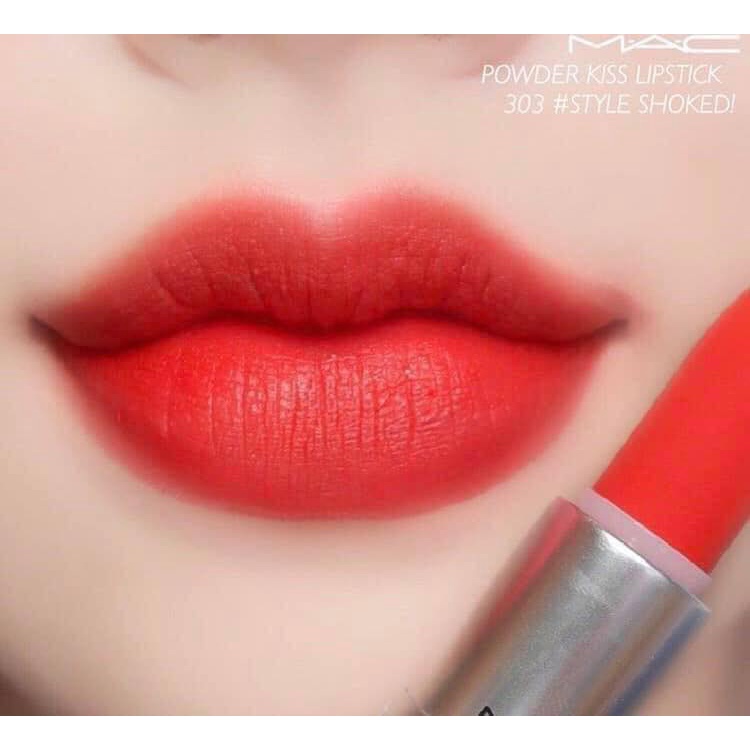 Son MAC Powder Kiss Lipstick Màu 926 Buzz Shopee Việt Nam