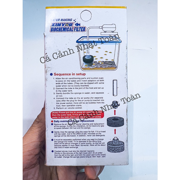 LỌC VI SINH CHO BỂ CÁ CẢNH XINYOU XY-168