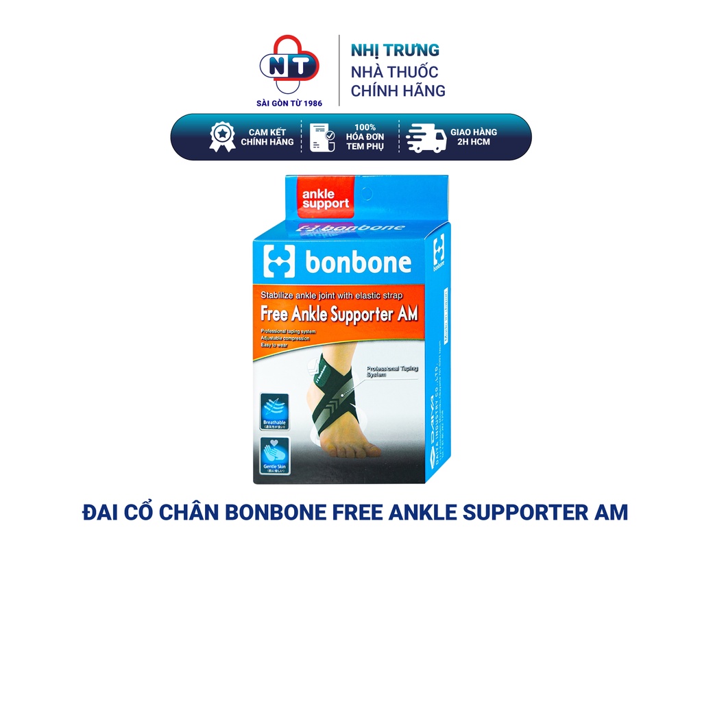 Đai cổ chân Bonbone Free Ankle Supporter AM | Shopee Việt Nam