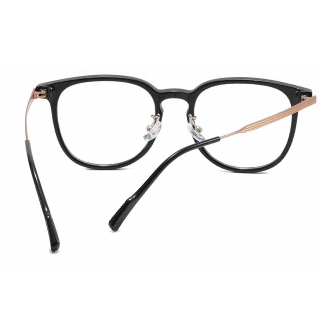 Gọng kính cận ELIOT Eyewear 21027 tròng chống ánh sáng xanh dáng vuông nam nữ thời trang chất liệu kim loại không gỉ