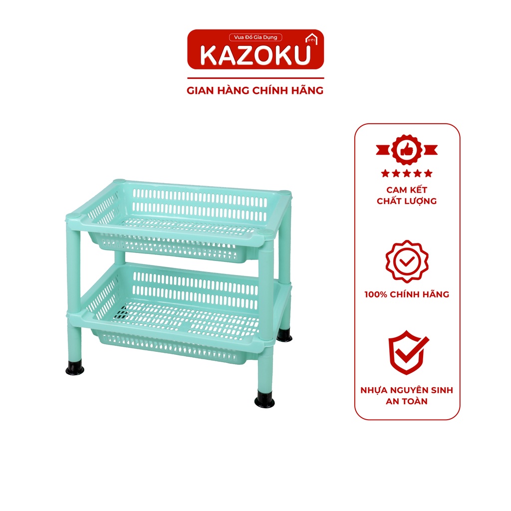 Kệ Nhựa Đựng Ly, Cốc - 44cm x 31cm -2 tầng/ 3 tầng/ 4 tầng  - [KL]  - Vua đồ gia dụng Kazoku