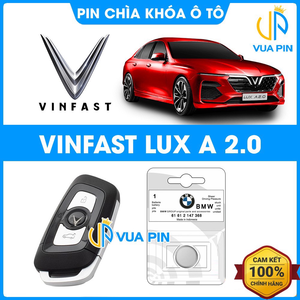 Pin chìa khóa ô tô Vinfast Lux A2.0 dùng cho chìa khóa thông minh khóa ...