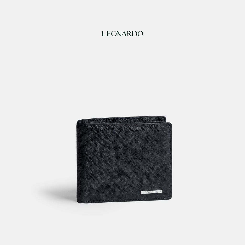 Ảnh Ví Da Nam Mercury Chất Liệu Da Taiga Thương Hiệu LEONARDO 1