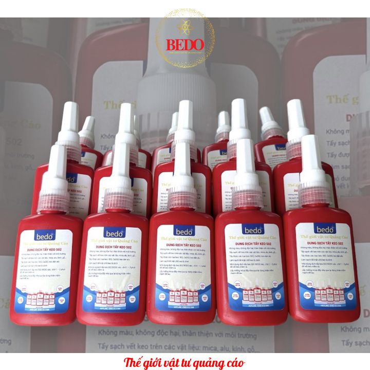 Dung Dịch Tẩy Keo 502 BEDO Dạng Xịt Làm Sạch Keo 502 Trên Tay Vải Nhựa Kim Loại Không Hại Bề Mặt