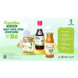 Nước Tương Mật Hoa Dừa Sokfarm 200ml/ 500ml/1L - Xanhsam Natural & Organic