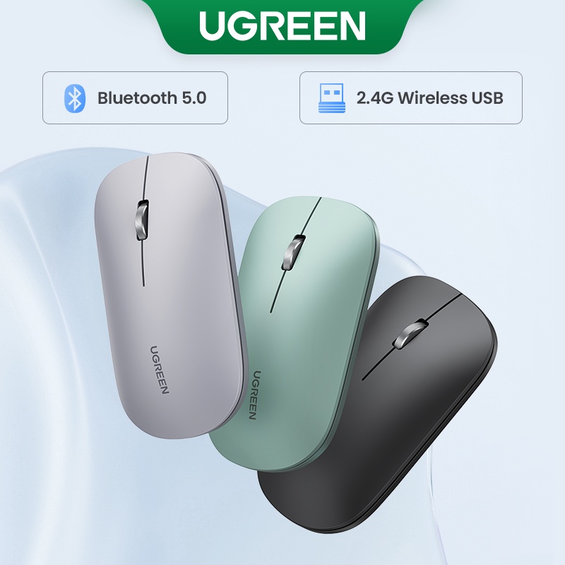 Ugreen Chuột Không Dây Bluetooth 2.4G Và 5G 4000 DPI Cho MacBook Tablet Laptop PC