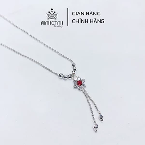Dây Chuyền Bạc Cho Bé Gái Hình Bông Hoa - Minh Canh Jewelry