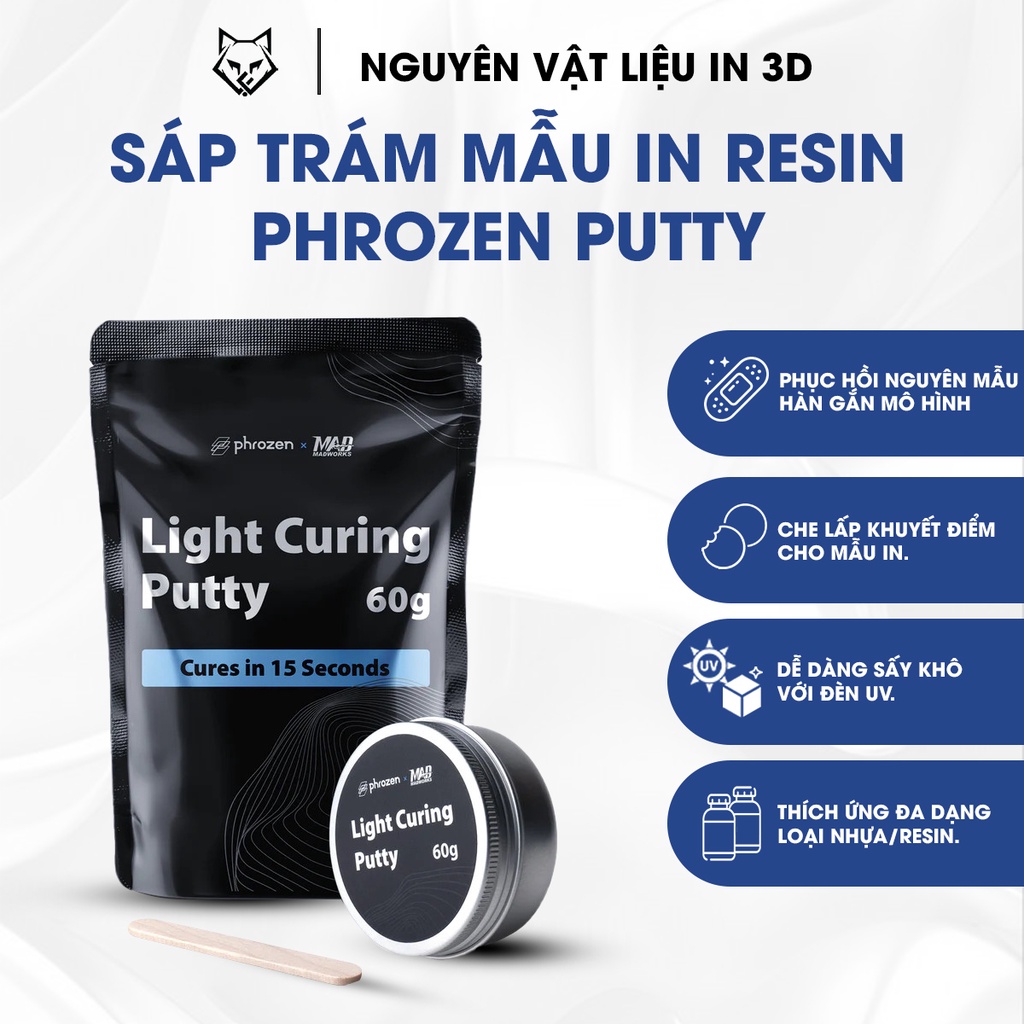 [Mã BMLTM50 giảm đến 50K đơn 99K] Phrozen Light Curing Putty Sáp trám