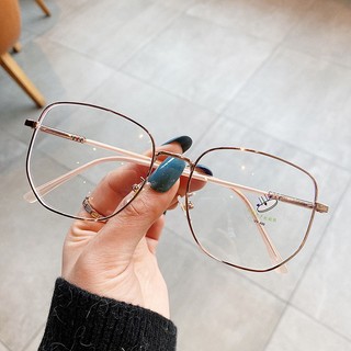Gọng kính giả cận nữ nam cao cấp mắt kính cận không độ râm mát chống tia UV phong cách Hàn Quốc thời trang HANASO 130
