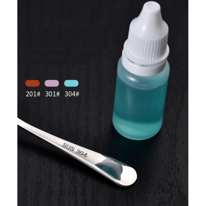 Muỗng cà phê đen nóng cà phê sữa nóng inox 304 loại nhỏ 11.5cm (5 cái)
