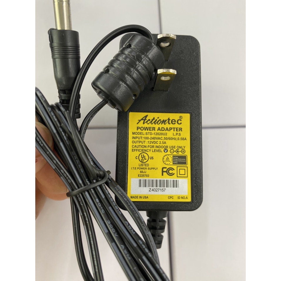 Nguồn camera 12V/2.5A - 2A Actiontec/Acbel chuyên dùng cho camera ...