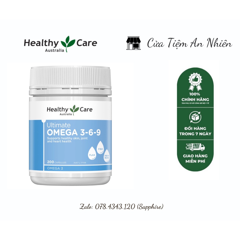[Chính hãng] Omega 369 Healthy Care Úc (200 Viên) Shopee Việt Nam