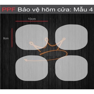 Các mẫu PPF TPU bảo vệ hõm cửa ô tô(Sét 4 miếng dán hõm cửa)